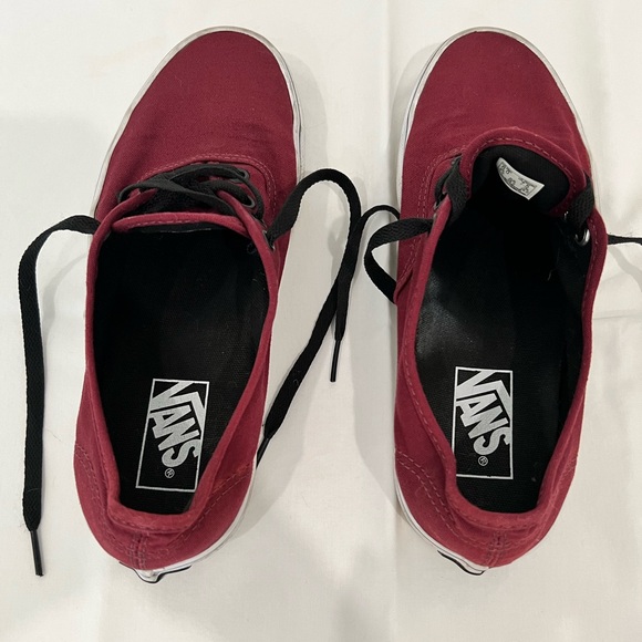 Vans Off The Wall burgundy shoes US Men’s sz 6/ Women’s sz 7.5 - Picture 4 of 7